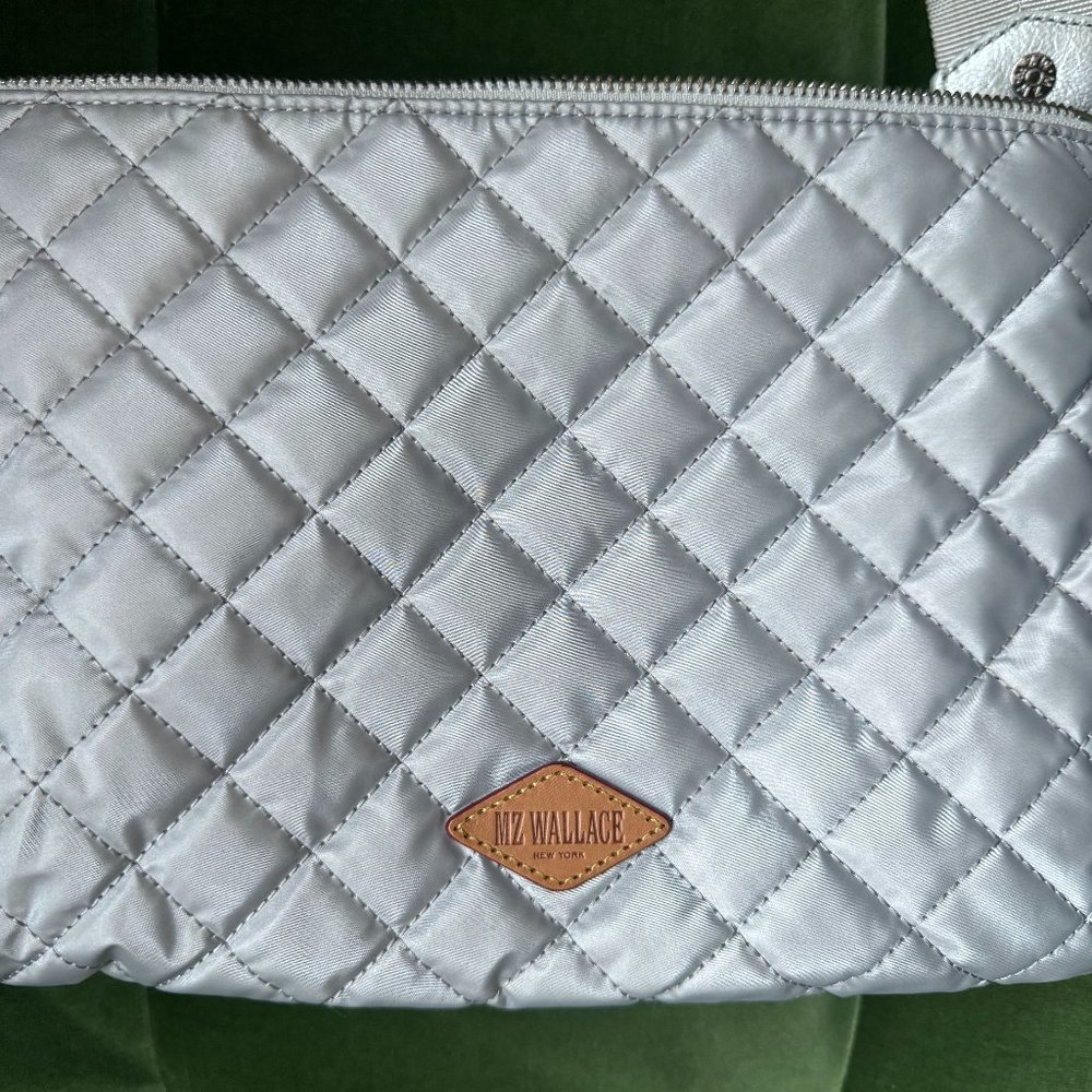 MZ Wallace Large Crosby Pippa, Oyster Metallic